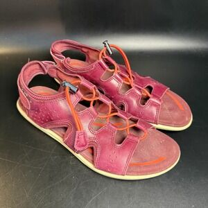 Ecco Footwear Womens Bluma Toggle Gladiator Sandal 39 Burgundy‎ Leather